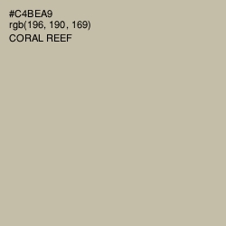 #C4BEA9 - Coral Reef Color Image